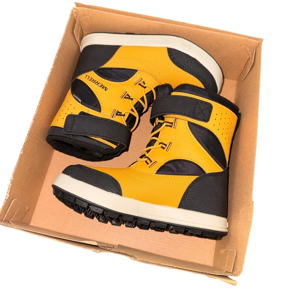 NEW Merrell Snow Storm 3.0 Big Kids 11M Winter Boots Orange Waterproof MK267699